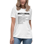 Load image into Gallery viewer, MULTI-LINGUAL Tee (Ladies)
